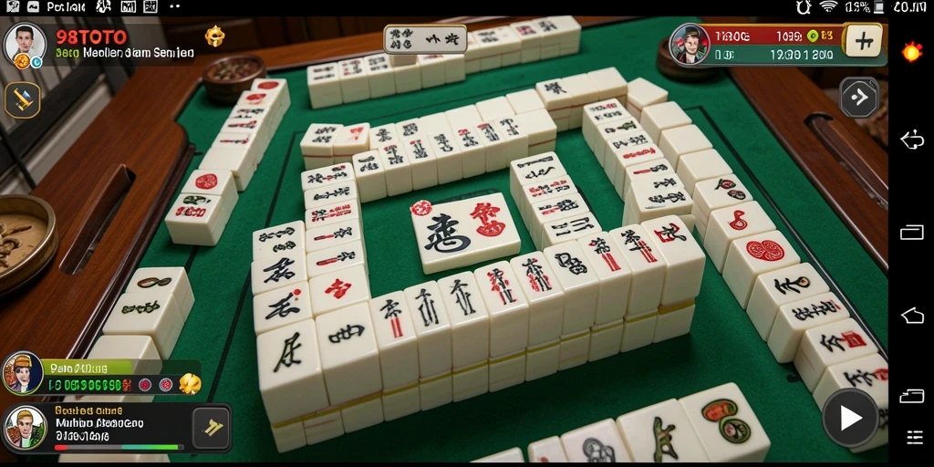 Tampilan gameplay Mahjong yang menakjubkan di 98TOTO.