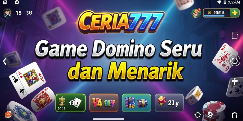 Tampilan seru gameplay Domino di CERIA777.