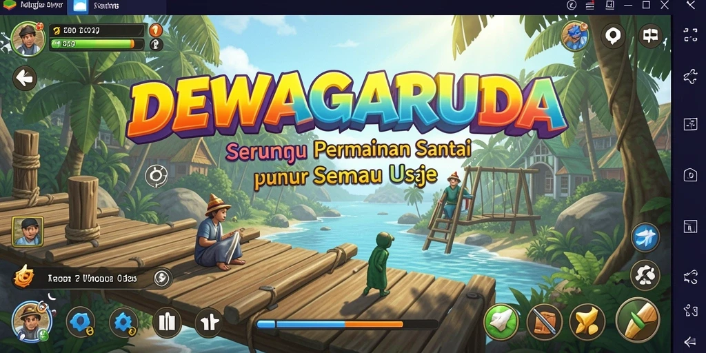 Gameplay DEWAGARUDA yang menarik dan penuh warna.