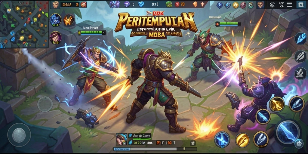 Tangkapan layar gameplay DKK yang menunjukkan aksi pertempuran yang seru.