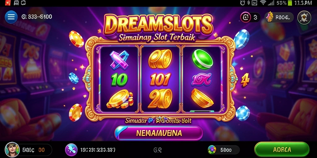 Tampilan gameplay DREAMSLOTS yang seru dan interaktif.