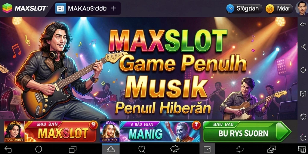 Tampilan gameplay MAXSLOT yang penuh warna dan dinamis.
