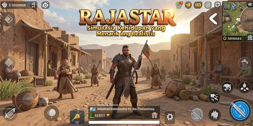 Tampilan gameplay RAJASTAR yang menarik dan realistis.